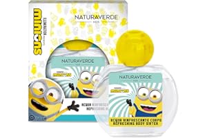 Naturaverde | Kids - Minions - Eau de Toilette Spray per Bambini, Profumo Piacevole sulla Pelle, Contiene Alcool, Natural Spray, 50ml