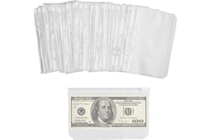 ECEOTHSY 30 Bolsas para Carpeta A6 con Cremallera ， 6 Agujeros ，PVC Transparente Impermeable ， Ideal para Organizar Documentos, Hojas Sueltas, Tarjetas Oficina, Escuela, Hogar，Documentos importantes, facturas