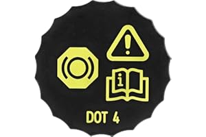 JESIAH Car Brake Fluid Reservoir Cap, Black Car Brake Fluid Bottle Cap Compatible with VW BYD Ford Focus MK2 MK3 Galaxy MK3 Mondeo Cmax Smax 1831528 BV612162AB