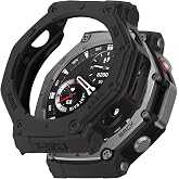 FTRONGRT Case Compatible with Amazfit T-Rex 3, Soft TPU, Anti-Scratch, Look Protective Case Compatible with Amazfit T-Rex 3,