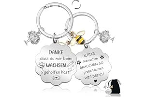 GLUCKGESCHENK Abschiedsgeschenk Erzieherin, Schlüsselanhänger Erzieherin Geschenk Abschied, Kinder Abschiedsgeschenk Kita-Drücke dem Lehrer Dankbarkeit und Liebe aus