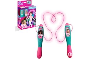 Barbie Bright LED Skipping Jump Rope | Jump Count & Shine | 2.1 Metre Light Up Rope | Digital Display| Sinco Creations, Pink