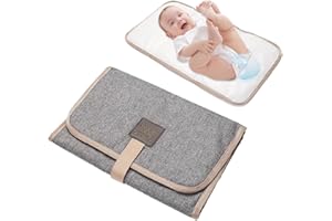KOLZEMV Tapis a Langer de Voyage Bebe, Tapis à Langer pour Bébé, Pliable Matelas a Langer de Voyage, Pad Bébé Changeant Portable, Pour le remplacement de tapis d'urine extérieur de voyage de famille