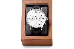 Papten Support de montre en bois - Boîte de présentation pour montre - Boîte de rangement pour montres - Présentoir pour montres - Présentoir pour table de nuit, commode, bijoutiers (support de montre