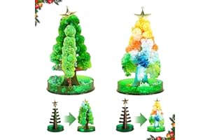 ACTOYS Magischer Weihnachtsbaum, 2 Stück Magic Tree, Magischer Wachsender Baum, Papier-Baum, Magic Baum Kristall, Jungen Mädchen (H)