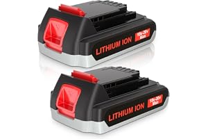 JYJZPB 2X 18V LBXR20 Ersättningsbatteri för Black+Decker 18V Li-ion batteri