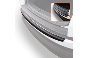 Travall Protector Compatible with Skoda Kodiaq 2016 Onwards TBP1114P - Vehicle-Specific Black Smooth Plastic Moulded Rear Bumper Protector