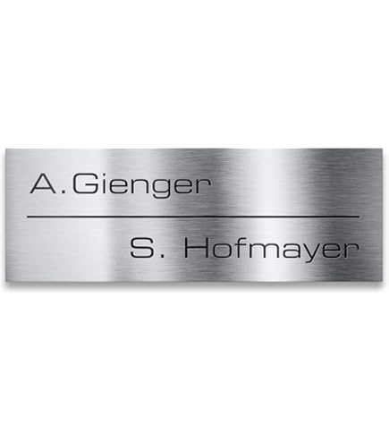 Türschild Mit Gravur - Bronze Kupfer Optik Namensschild Selbstklebend 8x3,5cm