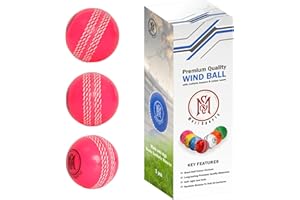 Mozi Sports Wind-Cricket-Bälle – weicher Cricketball für drinnen und draußen, für Coaching-Übungen