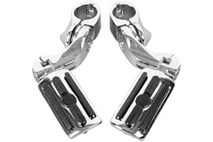 TCMT Highway Fußrasten mit 3,2 cm Motorschutz 1 1/4 Autobahnstange Passend für Harley Softail Sportster Electra Road Glide Road King Street Glide
