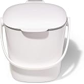 OXO Good Grips kompost kovası, beyaz, koku ge&ccedil;irmez &ccedil;&ouml;p kutusu, mutfak i&ccedil;in, 2,8 l