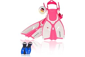 AQUAZON Style Aletas Ajustables, Aletas de Snorkel, Aletas de Buceo, Aletas de natación para Chicas y señoras para Snorkel, natación