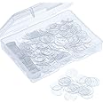 WILLBOND (200) - Clear Disc Pads to Stabilise Earrings, Plastic Discs for Earring Backs (200)