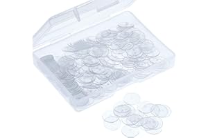 WILLBOND Cuscinetto a Disco Chiari per Stabilizzare Orecchini, Dischi di Plastica per Orecchini Posteriori (200)