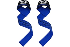 BRANCE Weight Lifting Straps Fitness Padded Cotton Wrist Support Gel Advanced Grips Dumbbell Bar Wraps Heavy Duty Gym Bodybuilding Straps Power Deadlift Barbells Non Slip Exercise