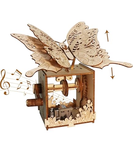 Gerardo's toys - Houten 3D-puzzel - vlinder 25 cm - De PuzzelGigant.nl