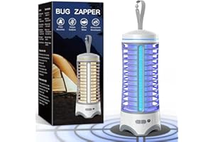 SEENLAST Lampada Antizanzare Elettrica, 2 in 1 Trappola Zanzariera Elettrico con UV LED Lampada Zanzare, Mosca Insetti Elettrico Anti Zanzara da LED Campeggio per Patio Giardino Esterno Campeggio