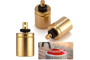HPiano Gas Refill Adaptor, Pack of 3, Nozzle Bottle Type Butane Gas Cartridge/Canister, Refill Gas for Screw Valve Canister, Gas Refill Adapter Bottling Butane Canister