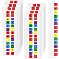Abor 520Pcs Colored Alphabetical Tab Indexes Self Adhesive A-Z Index