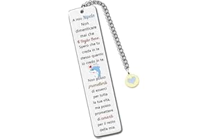 HZBLAZ A Mio Nipote Segnalibri Regalo Laurea Ispiratore Vai all'università Incoraggia Compleanno Natale Adolescenti Distanza Accompagnare Ritorno Scuola Auguri Segnalibro Adorabile dalla Zia Zio Nonna Nonno