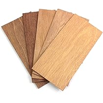 5 Fogli Di Impiallacciatura Iroko Legno Vero 2mm - 15x14cm Per Fai Da Te E Modellismo - Foto 6