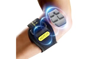 AGPTEK 1 x Coudières Épicondylite Ruban de Coude de Tennis pour Tendinite Soulagement de la Douleur, Coudières Réglables et Antidérapantes, Coudières pour Femme et Homme pour Tennis Golf Padel Gym