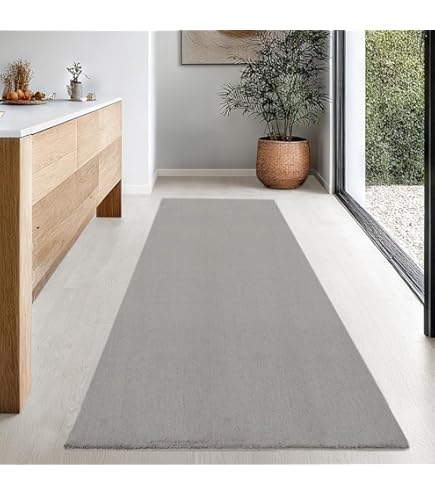 the carpet Foxy Shaffy - Hoogpolig Tapijt Woonkamer & Slaapkamer, Wasbaar & Antislip, Beige, 120 x 170 cm