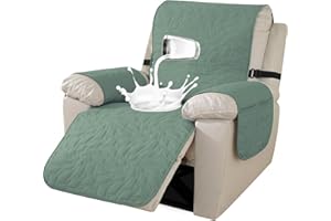 Ystyle Copripoltrona Relax Reclinabile 1 Posto, Copri Poltrona Con Braccioli, Copripoltrona 1 Posto Con Braccioli, Copripoltrone Con Fascia Elastica, Copridivano Reclinabile, Verde Chiaro