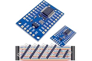 DAOKAI PCF8575 IO Expander board IO-Erweiterungsmodulplatine I2C auf 16IO IIC I2C I/O-Erweiterungsschildmodul SMBus I/O-Ports mit Dupont-Kabel für Arduino UNO R3, 2er-Pack