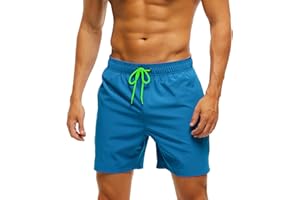 AISPRTS Bañador Hombre Corto Shorts de Secado Rápido con Malla Forro Verano Bañador Natacion Hombre Pantalones Cortos Hombres para Playa Surf