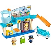 Fisher-Price Little People Eğlenceli Havaalanı Fisher-Price Little People Eğlenceli Havaalanı, u&ccedil;ak ve 3 oyun aksesuarı, bebe