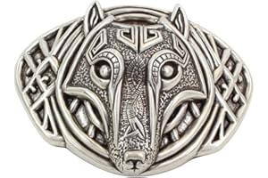 BELTINGER Fibbia per cintura testa di lupo 4,0 cm | Fibbia intercambiabile per cintura 40mm solida | Cintura intercambiabile fino a 4cm