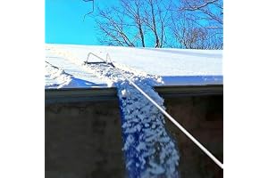 21FT Snow Roof Rake Snow Removal Tool för Cedar Shake Roof, Metal, Tile Roof, Lång eller lågt tak