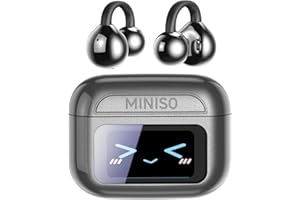 MINISO MS201 AI Ecouteur traducteur instantané 3 en 1 Traduction vocale instantanée avec 135 Langues autonomie de 50h, Oreillette Traduction Instantanée pour Voyage/Affaires