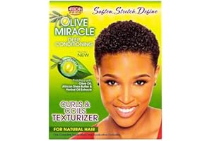 African Pride Oliva Miracle Curls & Bobinas Texturizer-1 Kit