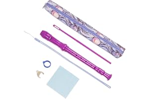 Mtzmy Blockflöte für Kinder Anfänger Sopran Deutsche Griffweise, 8-Loch Flöte für Erwachsene, Recorder mit Etui,Reinigungsstift und Bedienungsanleitung(6-Abstrakte Sternennacht)