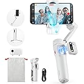 hohem iSteady V3 Gimbal smartphone, upgraded 3-axis gimbal stabilizer, magnetic AI tracker, removable counter