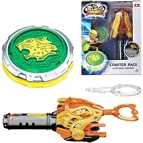 INFINITY NADO Battle Set – Fury Wave Dragon & Blazing War Bear – Toupie Avec Lanceur Magnétique – Dès 5 Ans