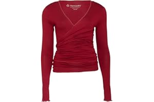Yamadhi Yoga Wickeljacke Damen aus Modal | Yoga Oberteil Langarm | Women Wrap Jacket