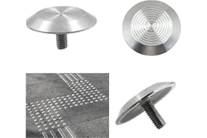 FUXUNAMZ Clavo Señalización Vial Estacionamientos Camino - Montante de Carretera de Acero inoxidable, con un eje puntiagudo, Clavos Puntos para Clavar o Colocar en Concreto o Acero, 3,5 * 5 cm, 10 pcs