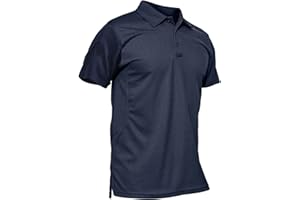 KEFITEVD Polos Transpirables para Hombre al Aire Libre Manga Corta Secado Rápido Camisetas de Camping