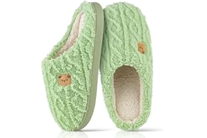 CHGANG Ladies House Slippers, Fluffy Slippers Women,Memory Foam Fluffy Fuzzy Soft Winter House Slippers Anti-Slip Mens Womens Slippers Outdoor Shoes,Plush Home Slippers For Indoor Outdoor Gifts