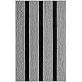 DecorAndDecor Acoustic Slat Wood Wall Panel and Ceiling Panelling Decorative 3D MDF 16cmx24cm - Grey