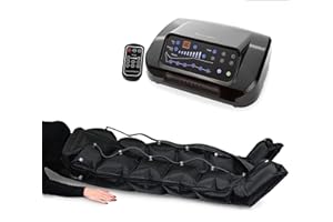 Dinamicamed ® PRO 6.0 Pressoterapia Linfodrenaggio Professionale Digitale Classic, Pressoterapia per Casa con 6 Programmi, Massaggio Linfodrenante a 6 Camere con Pantaloni per Gambe, Glutei e Addome