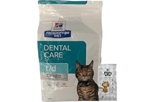 AETN Creations T/D Dental Cate Bundle Support Cats Oral Health with Dry Dental Food 1.5kg with AETN Chicken Treat