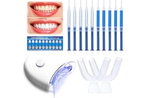 PEUTPY Kit Blanqueador Dental,Geles Blanqueadores,Kit de Cuidado Incluye Bandeja Bucal y Caja,Blanqueamiento Suave y Efectivo,Uso doméstico fácil,para Dental Limpieza y una Sonrisa Más Blanca