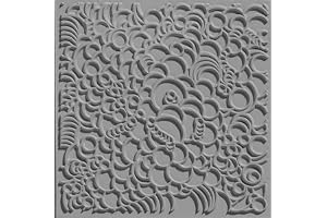 CERNIT CE95011C - Plaques à texture pour pâte à modeler - Support de création en caoutchouc, pâte polymère - Effets et reliefs bulles - Format 9x9 cm