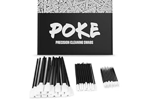 IT Dusters Poke Tamponi di Pulizia di Precisione per la Pulizia di Apparecchiature Elettriche: Stampanti, Computer, Telefoni e Apparecchiature Ottiche, Nero, Confezione da 60