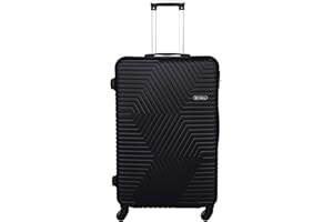 TrekKit Suitcase Luggage 28 Inches for 30kg - HardSide Luggage for Travel - Lightweight ABS Material with 4 Wheels Spinner (28 Inch (71 cm), Black)
