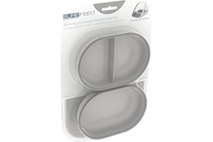 Sure Petcare SureFeed Mat and Bowl Set, Compatible with SureFeed Microchip Pet Feeder with Integrated Sealed Lid, For Wet and Dry Food, Grey